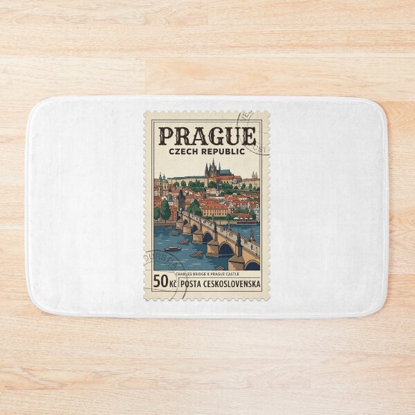 Item preview, Prague Charles Bridge Vintage Travel Stamp designed and sold by k3rstman1.