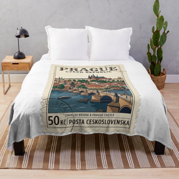 Item preview, Prague Charles Bridge Vintage Travel Stamp designed and sold by k3rstman1.