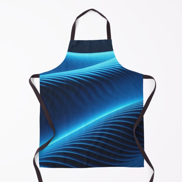 Item preview, Cybernetic Neon Blue Abstract Waves - Modern Tech Aesthetic designed and sold by CuteSlothWorld.