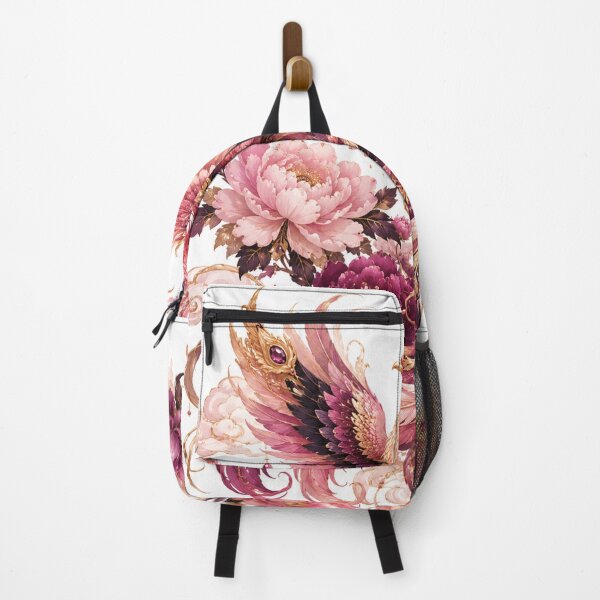 Item preview, Pink Fenghuang Phoenix Peony Chinoiserie designed and sold by MWprint.