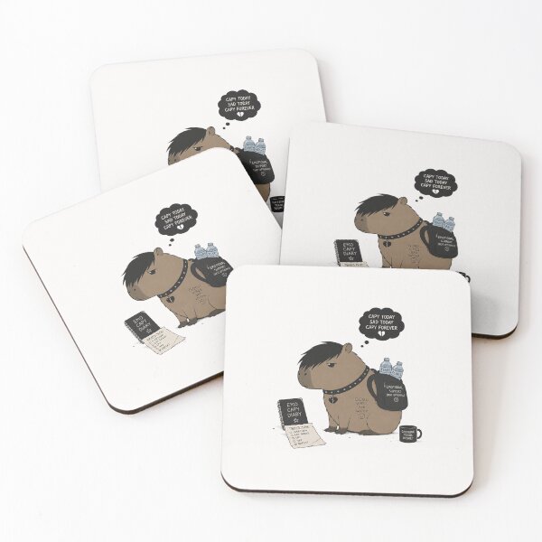 Item preview, EMO Capybara Art designed and sold by Planetporridge.