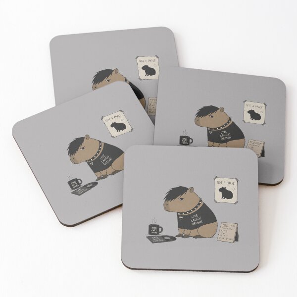 Item preview, EMO Capybara Artwork designed and sold by Planetporridge.