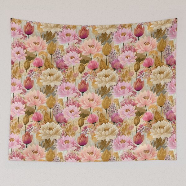 Item preview, Charming Lotus Flower  - Retro Flower Floral - Gift Ideas designed and sold by RoyalStarsPatts.