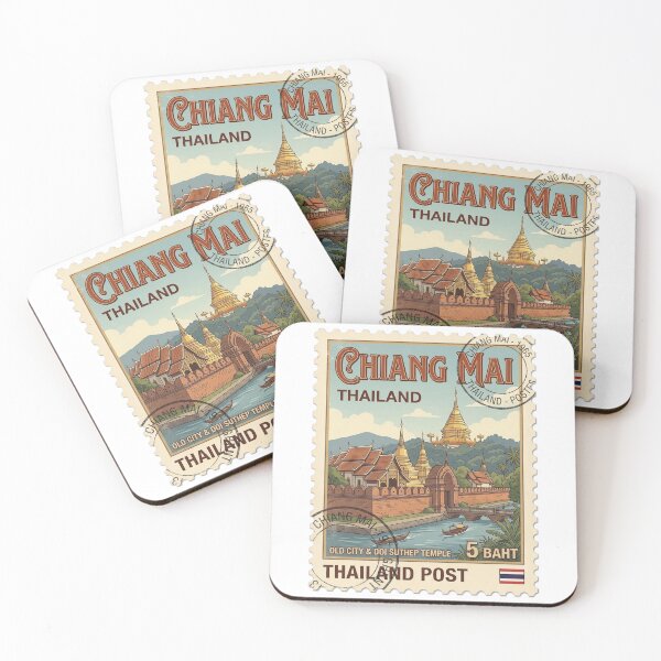 Item preview, Chiang Mai Old City Doi Suthep Travel Stamp designed and sold by k3rstman1.