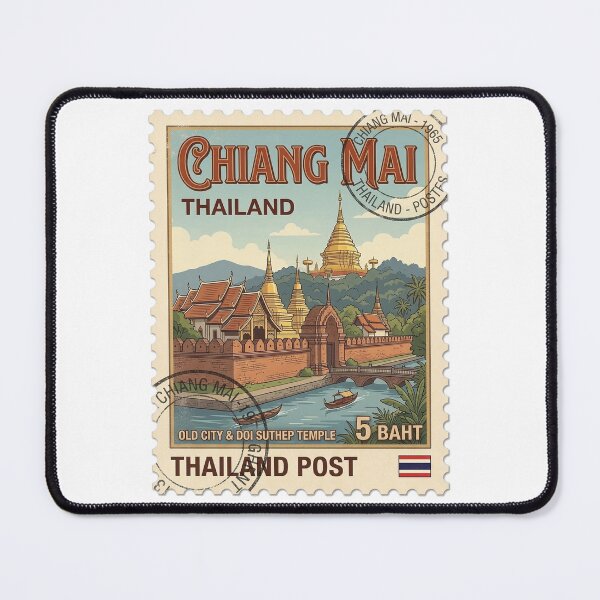 Item preview, Chiang Mai Old City Doi Suthep Travel Stamp designed and sold by k3rstman1.
