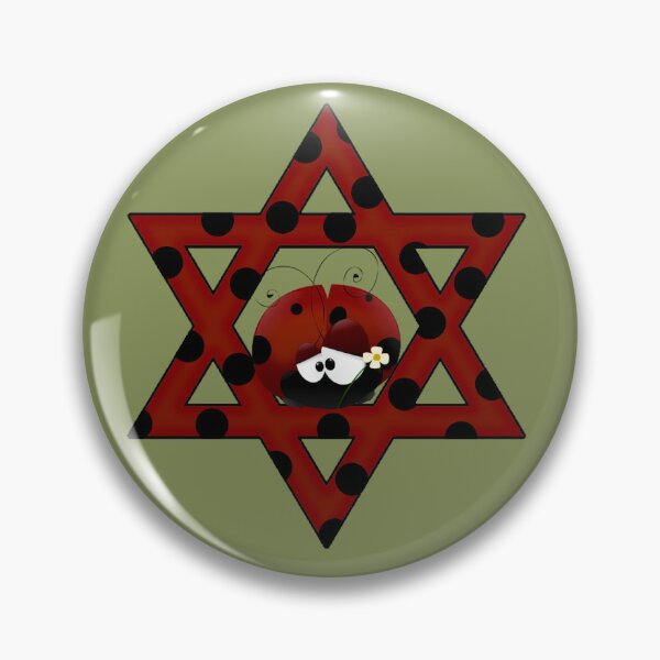 Item preview, Jewish Ladybug Star of David designed and sold by HolidayBug.