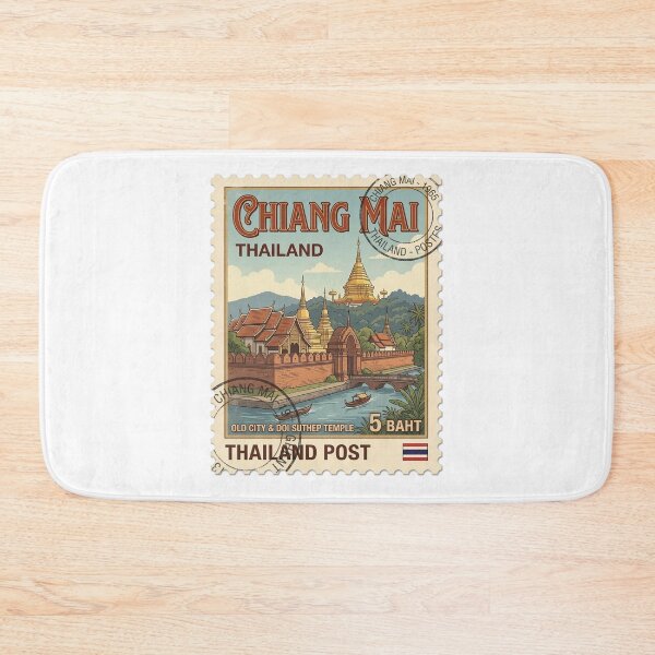 Item preview, Chiang Mai Old City Doi Suthep Travel Stamp designed and sold by k3rstman1.