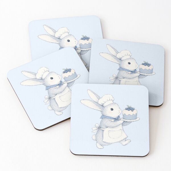 Item preview, Kitchen Decor Cute Baking Rabbit Illustration designed and sold by bosamji.