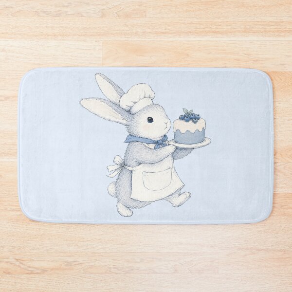 Item preview, Kitchen Decor Cute Baking Rabbit Illustration designed and sold by bosamji.