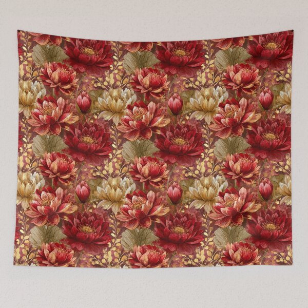 Item preview, Charming Lotus Texture  - Birth Flower Pattern - Gift Ideas For Men designed and sold by RoyalStarsPatts.