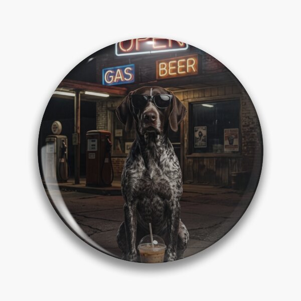 Item preview, Cool German Shorthaired Pointer Dog Iced Coffee Gas Station designed and sold by raedattia.