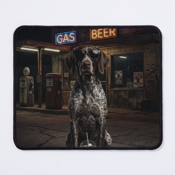 Item preview, Cool German Shorthaired Pointer Dog Iced Coffee Gas Station designed and sold by raedattia.