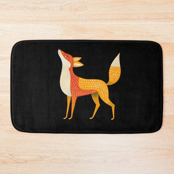 Item preview, Scandinavian Folk Art, Floral Fox designed and sold by xiao xuans.