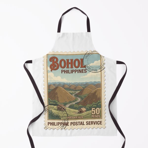 Item preview, Vintage Bohol Philippines Chocolate Hills Travel Stamp designed and sold by k3rstman1.