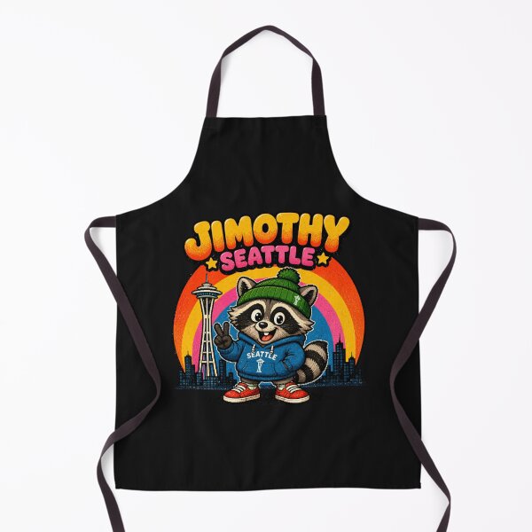 Item preview, Jimothy The Seattle Raccoon Retro Art designed and sold by TSshirtShoppe.