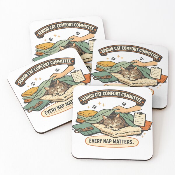 Item preview, Senior Cat Comfort Committee – Every Nap Matters designed and sold by Concrete Coffee Studio.