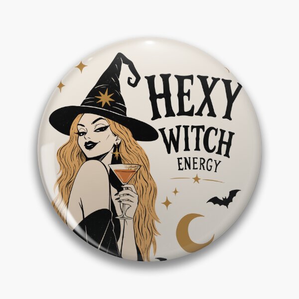 Item preview, Hexy Witch Energy Vintage Halloween Witch | Cute Gothic Witch Graphic designed and sold by MonNoir.