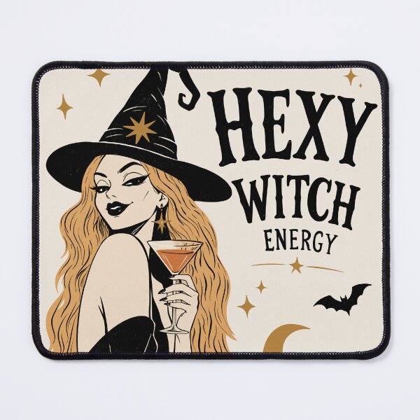 Item preview, Hexy Witch Energy Vintage Halloween Witch | Cute Gothic Witch Graphic designed and sold by MonNoir.