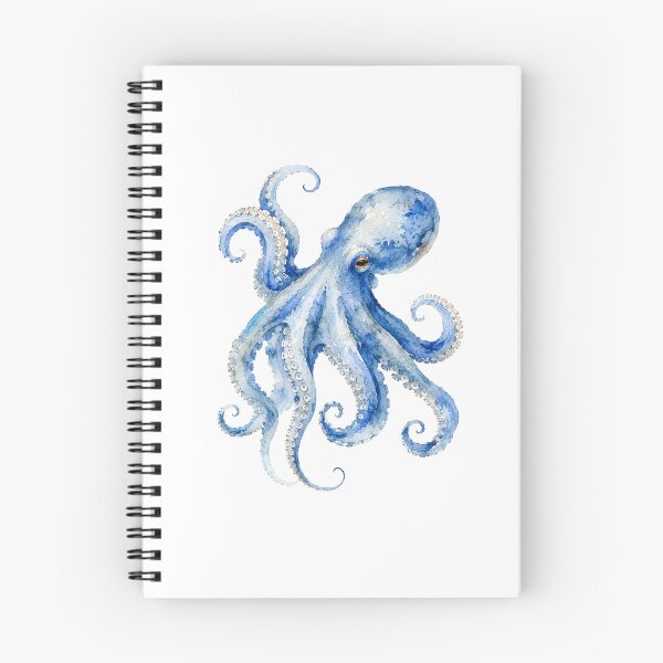 Item preview,  Blue Nautical Octopus Watercolor Painting designed and sold by SOUFIANE1991.