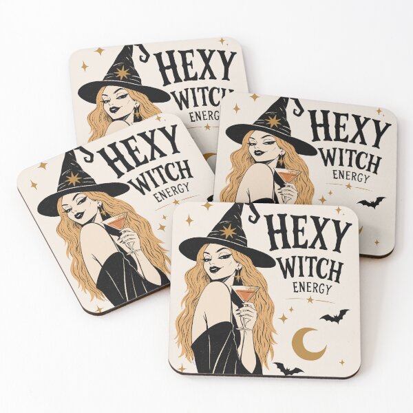 Item preview, Hexy Witch Energy Vintage Halloween Witch | Cute Gothic Witch Graphic designed and sold by MonNoir.