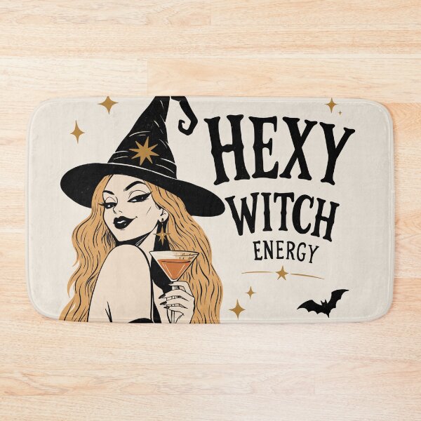Item preview, Hexy Witch Energy Vintage Halloween Witch | Cute Gothic Witch Graphic designed and sold by MonNoir.