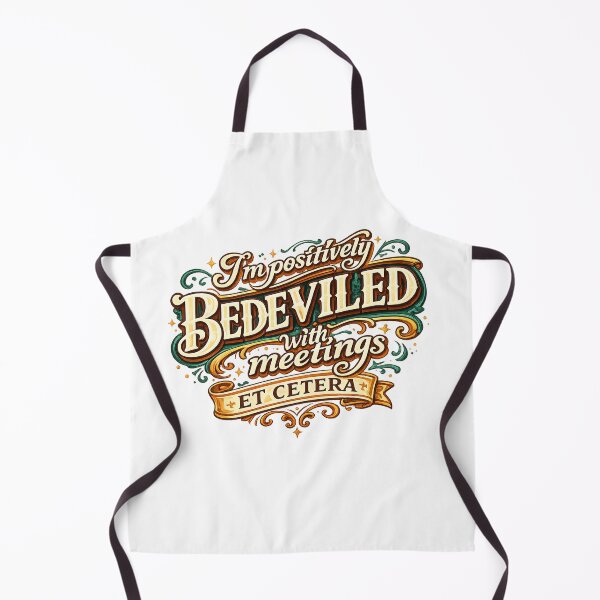 Item preview, I'm positively bedeviled with meetings et cetera. designed and sold by CreativeNest Prints.