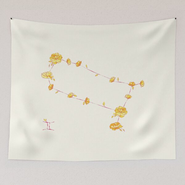 Item preview, Gemini Floral Zodiac Constellation designed and sold by TheThankfulTyne.