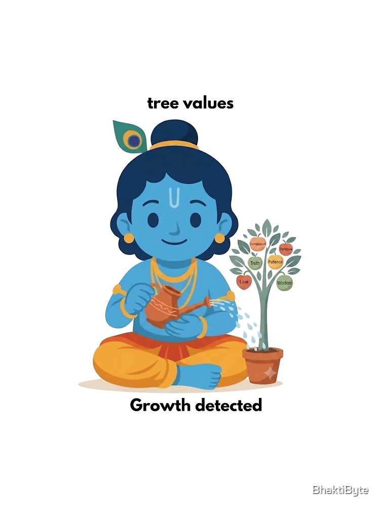 Thumbnail 4 of 4, Graphic T-Shirt, tree values | Linux Developer Sticker | Terminal Tech Humor designed and sold by BhaktiByte.