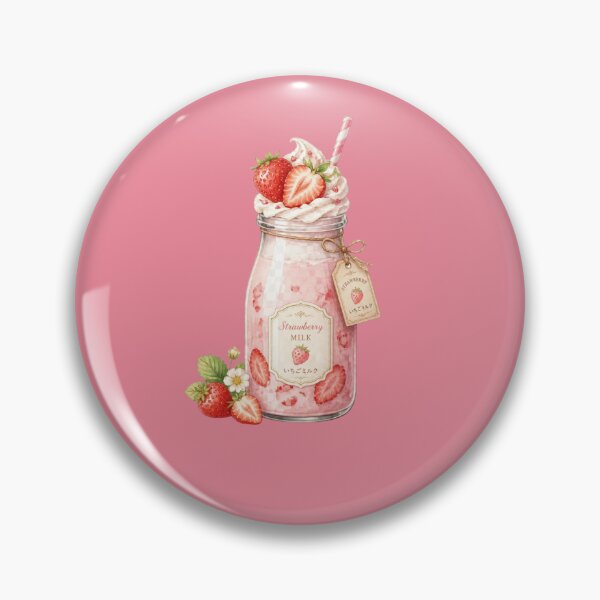Item preview, Cute Strawberry Milk Sticker | Kawaii Japanese Drink Aesthetic | Cottagecore Pastel Art | Cozy Café T-Shirt & Laptop Sticker designed and sold by magiquecreations.