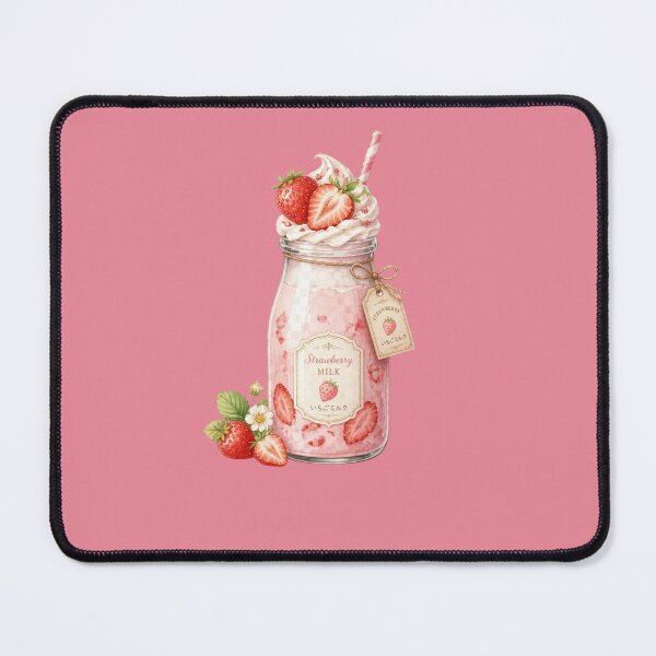 Item preview, Cute Strawberry Milk Sticker | Kawaii Japanese Drink Aesthetic | Cottagecore Pastel Art | Cozy Café T-Shirt & Laptop Sticker designed and sold by magiquecreations.