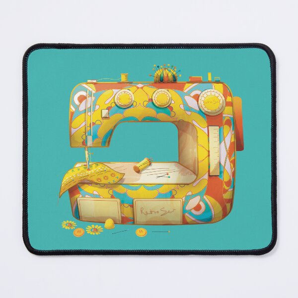 Item preview, Groovy Retro Vintage Psychedelic Sewing Machine designed and sold by Karin Taylor.