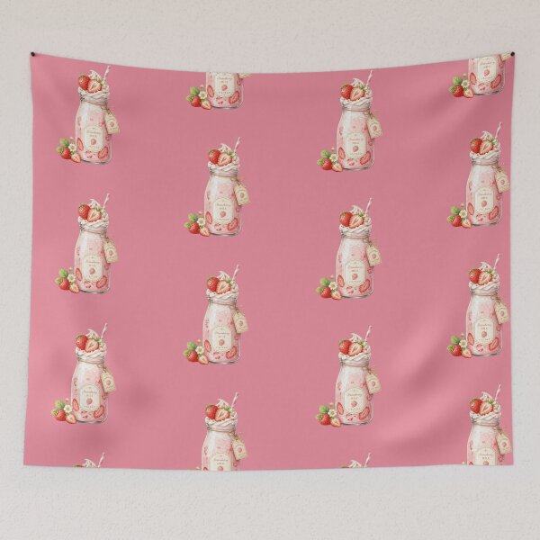 Item preview, Cute Strawberry Milk Sticker | Kawaii Japanese Drink Aesthetic | Cottagecore Pastel Art | Cozy Café T-Shirt & Laptop Sticker designed and sold by magiquecreations.