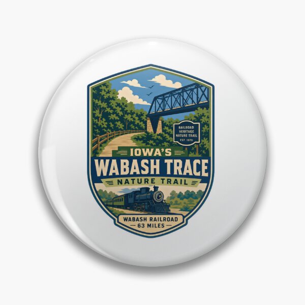 Item preview, Iowa's Wabash Trace Nature Trail Railroad Heritage Hiking Biking Iowa Travel designed and sold by Simsimah26Parks.