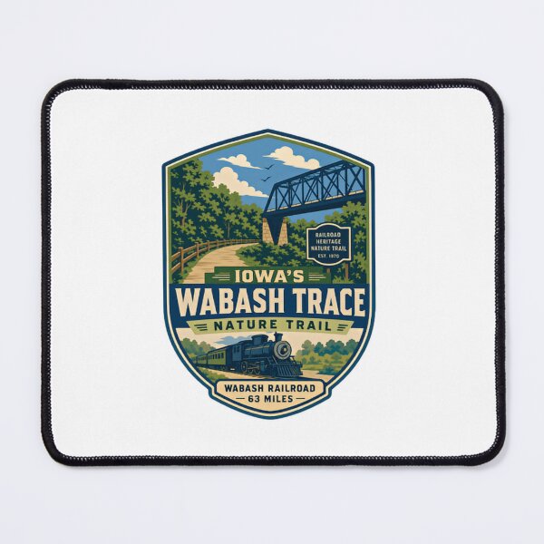 Item preview, Iowa's Wabash Trace Nature Trail Railroad Heritage Hiking Biking Iowa Travel designed and sold by Simsimah26Parks.