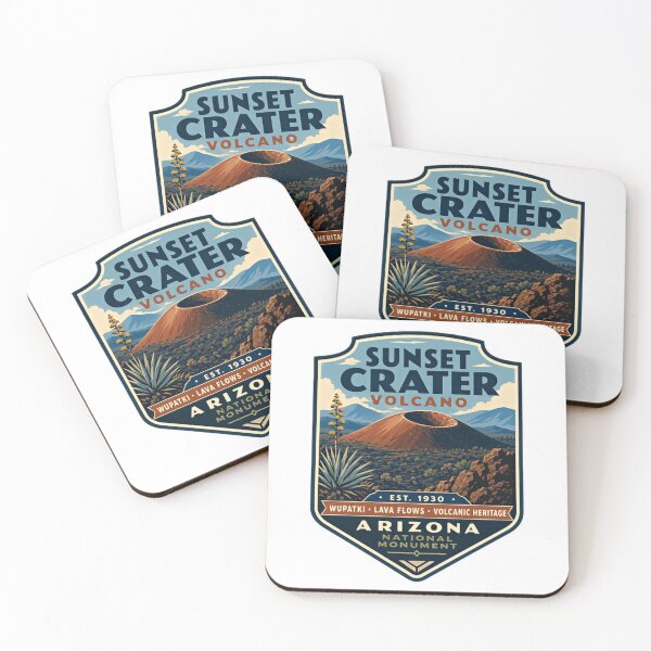 Item preview, Sunset Crater Volcano Arizona National Monument Wupatki Lava Flows Volcanic Heritage Est 1930 Travel Souvenir designed and sold by Simsimah26Parks.