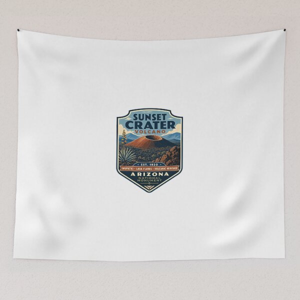 Item preview, Sunset Crater Volcano Arizona National Monument Wupatki Lava Flows Volcanic Heritage Est 1930 Travel Souvenir designed and sold by Simsimah26Parks.