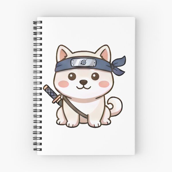 Item preview, White Shibainu Samurai designed and sold by Black Cat Matters.