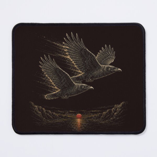 Item preview, The Long Horizon — Norse Ravens Over the Northern Sea designed and sold by OblivionRise.