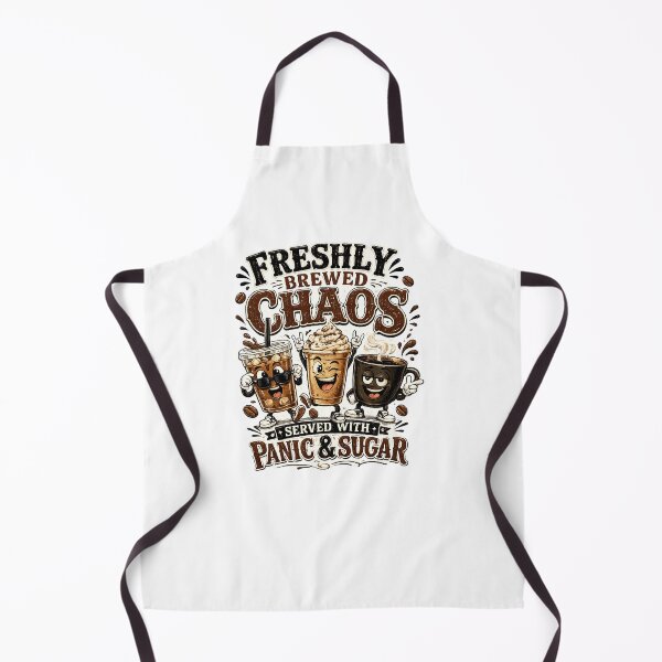 Item preview, Freshly Brewed Chaos – Funny Coffee Crew Retro Vintage Cartoon Design designed and sold by CreativeNest Prints.