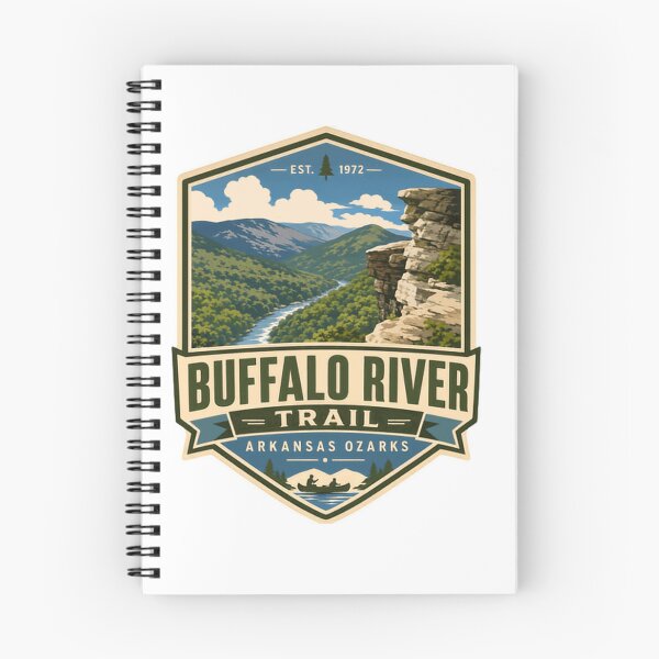 Item preview, Buffalo River Trail Arkansas Ozarks Est 1972 Hiking Camping Adventure designed and sold by Simsimah26Parks.