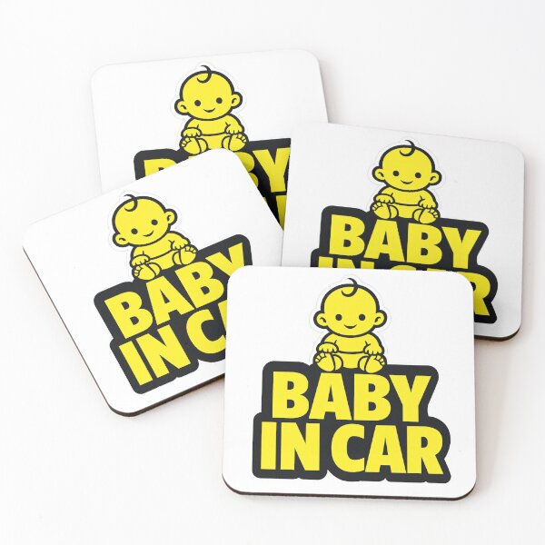 Item preview, Baby In Car Minimalist Bold Car Sticker New Parent Gift designed and sold by JIGUWORLD.