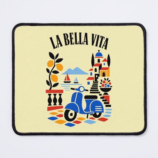 Item preview, La Bella Vita Italian Amalfi Coast Scooter Graphic Design designed and sold by PrintandJoy.