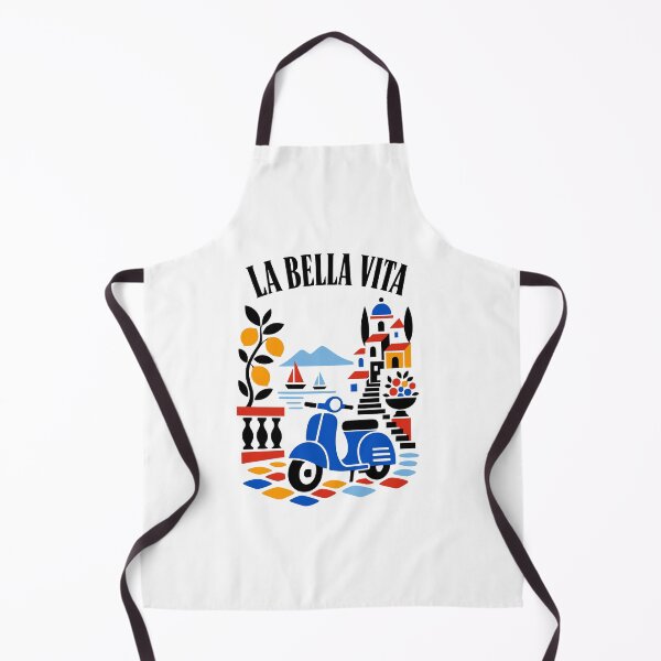 Item preview, La Bella Vita Italian Amalfi Coast Scooter Graphic Design designed and sold by PrintandJoy.