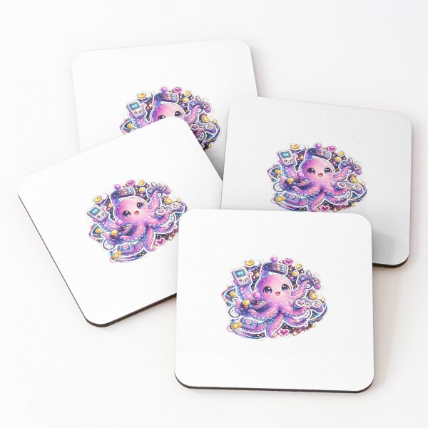 Item preview, Arcade Octopus Sticker designed and sold by blossomfun.