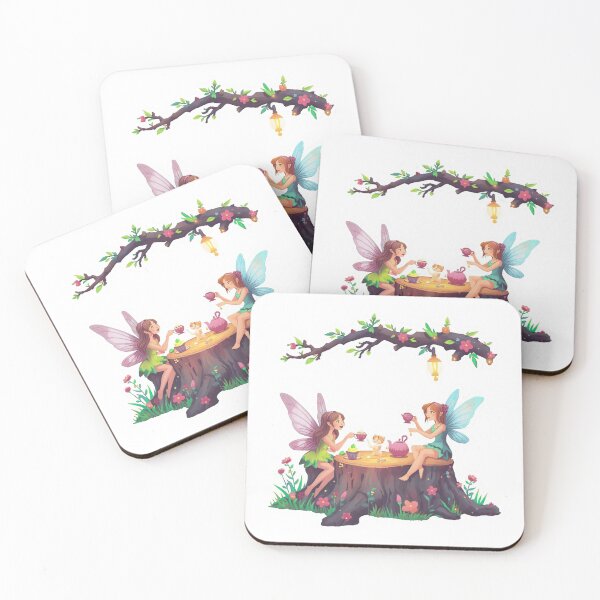 Item preview, Fairy Tea Party Sticker | Enchanted Forest Fantasy Decal designed and sold by Pandey14.