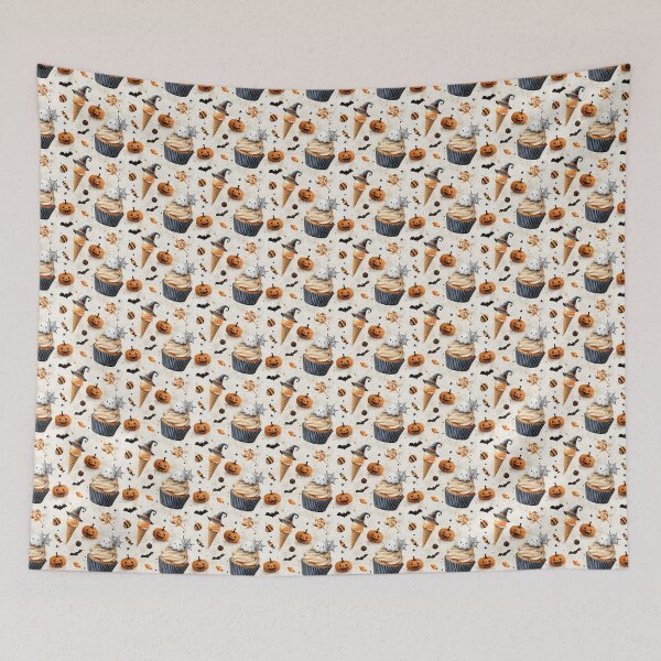 Item preview, Vintage Halloween Dessert Pattern  designed and sold by LouieVanille.