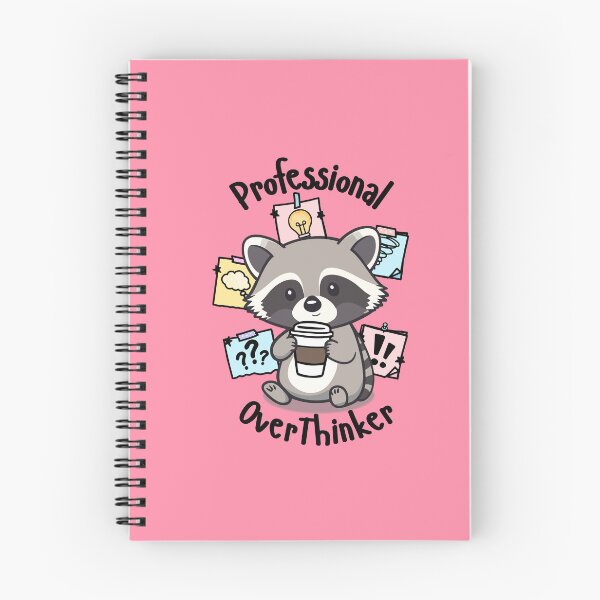 Item preview, Professional Overthinker – Cute Raccoon Coffee Lover Humor designed and sold by Marginally Unhinged.