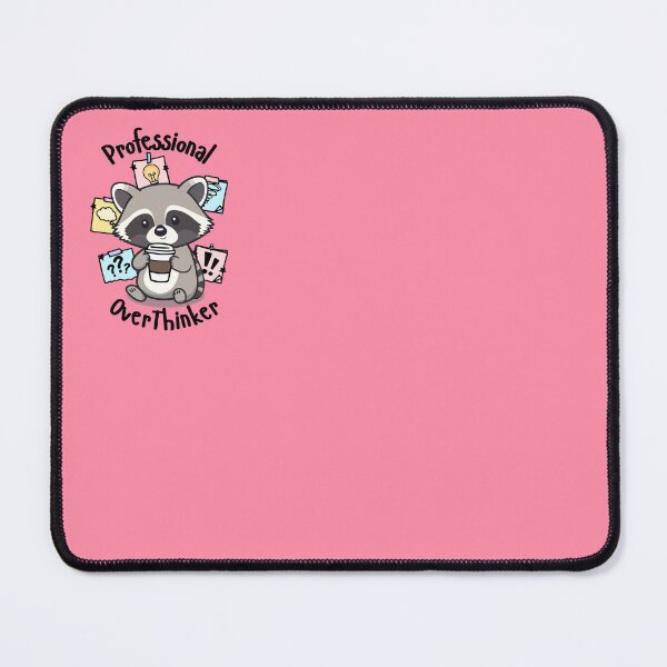Item preview, Professional Overthinker – Cute Raccoon Coffee Lover Humor designed and sold by Marginally Unhinged.