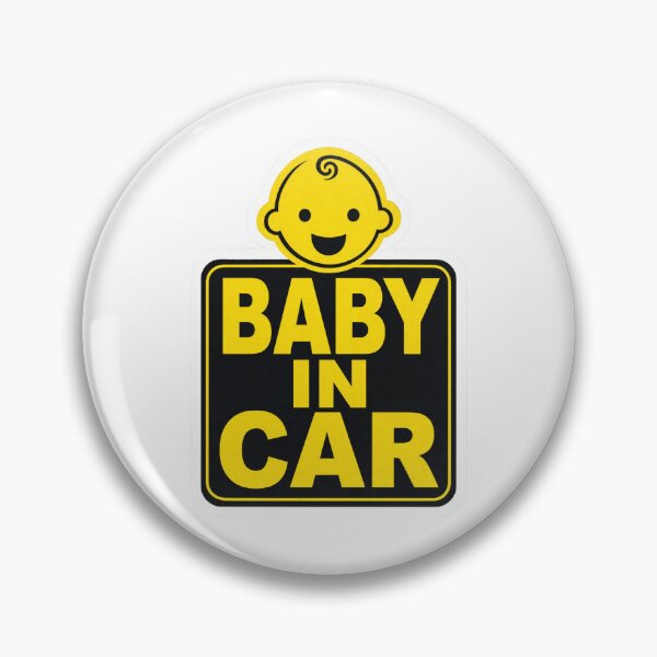 Artikelvorschau, Baby im Auto – Minimalistischer, auffälliger Autoaufkleber entworfen und verkauft von JIGUWORLD.