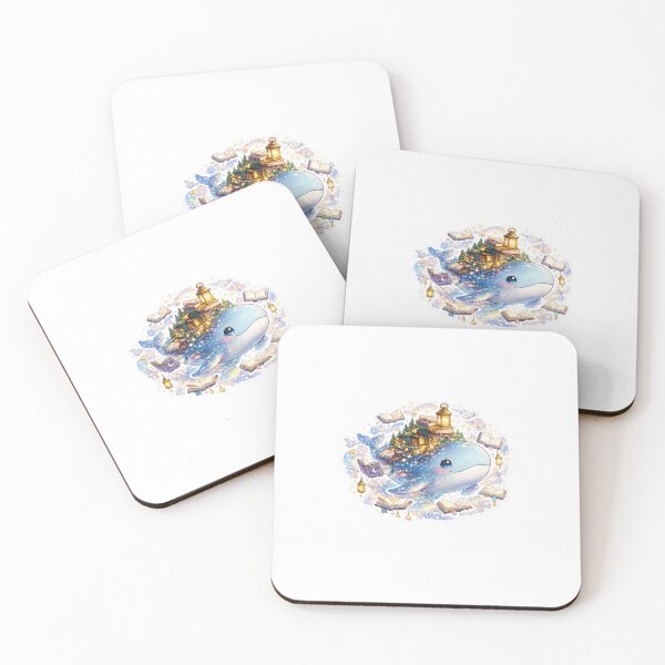 Item preview, Floating Library Whale Sticker designed and sold by blossomfun.